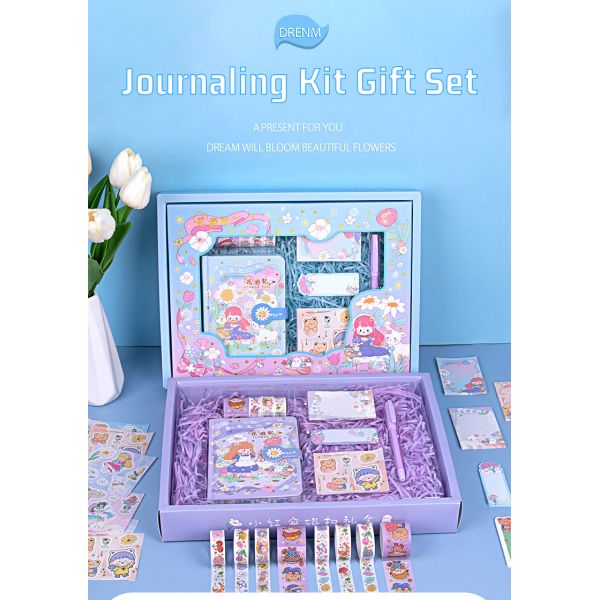 Funny Whimsical Capybara Journal Notebook Pen Gift Set for Kids