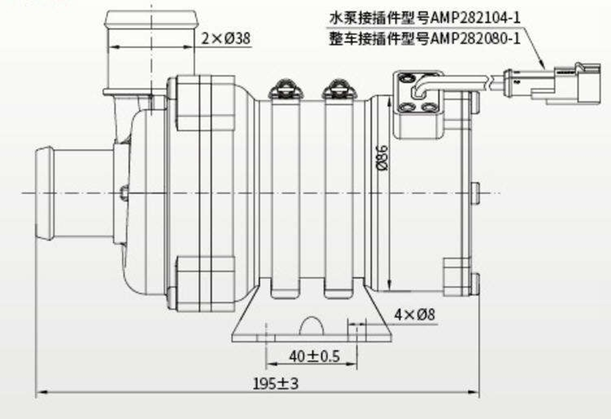 Производитель 24V BLDC Водокачающий насос 250W Для серверной системы охлаждения циркуляции