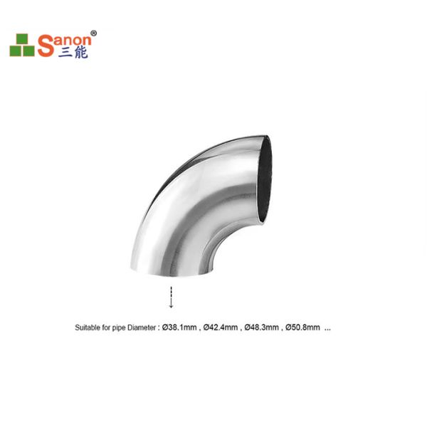 Штуцеры поручня Сс локтя нержавеющей стали заварки 90 градусов 45 градусов