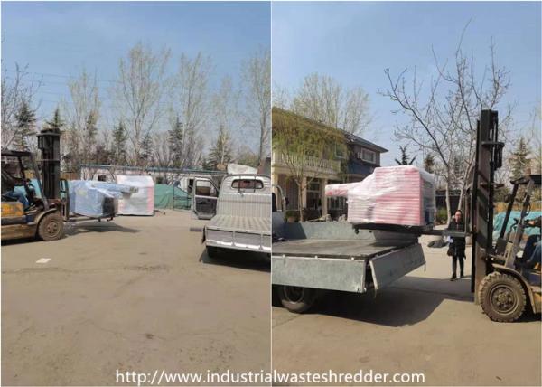 200HP Plastic Waste Shredding Machine Rotating Blades Cutting