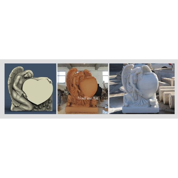 Hand Carved Marble Memorial Black Tombstones and Monuments for Sale