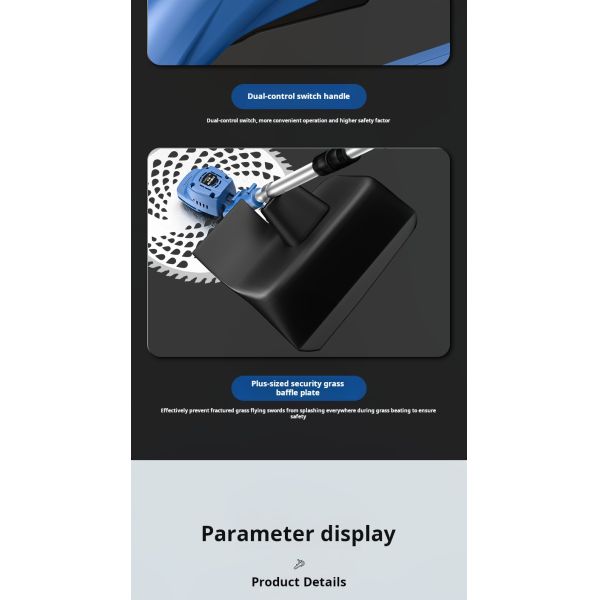 Электрическая косатка без щетки 1380 Вт низкошумная электрическая газонокосилка