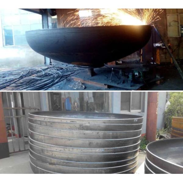 Welded Elliptical Dished Seal Head Ends Carbon Steel Cap For Pressure Vessel