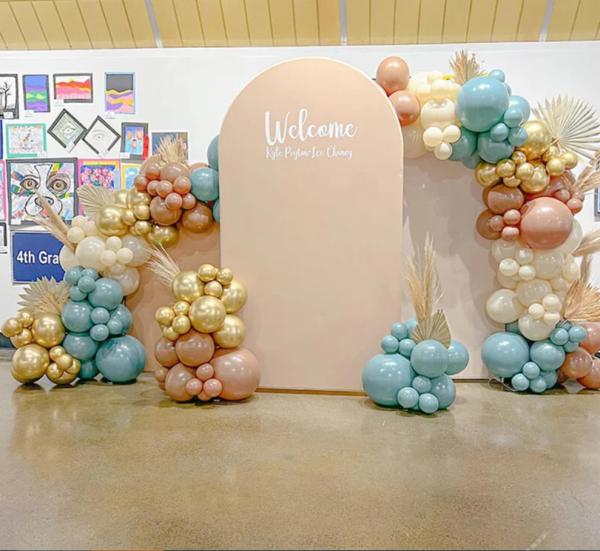Aluminum Portable Personalised Wedding Backdrop Prince Birthday Theme For Kid