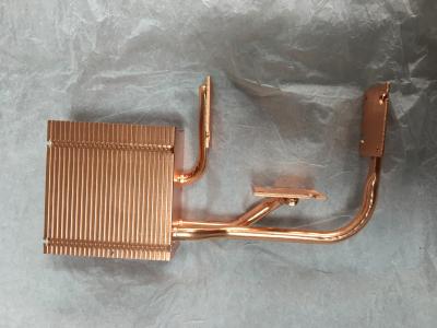 dissipador de calor frio da placa da aleta do zíper 100-150W para a cor do ouro do servidor