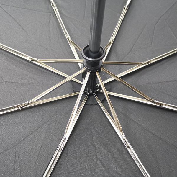 Mens Business Auto Open Close Umbrella Windproof With Pu Leather Bag In Black Color