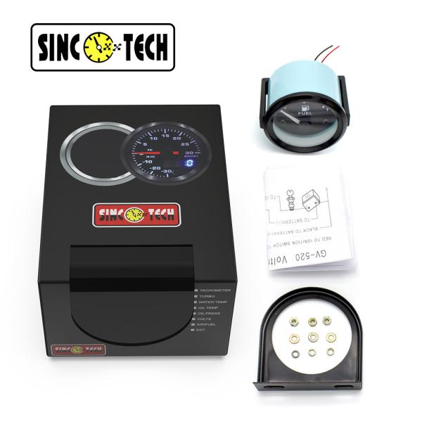 Aluminum Fuel Gauge 2 Digital Race Car Gauges Auto Mobile 12V Vehicles Meter