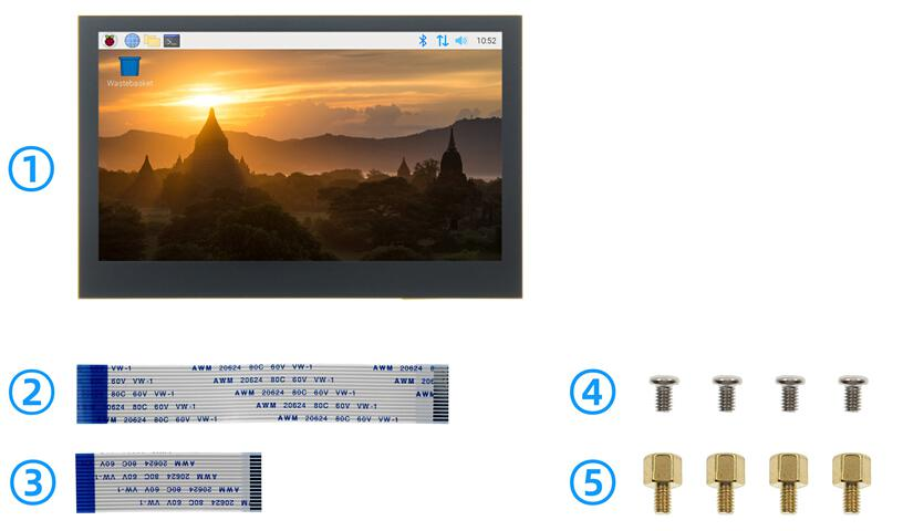 4.3 Inch 800x480 Capacitive Touch Screen Display With IPS TFT Technology
