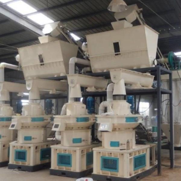 118KW 2000kg/h Biomass Pellet Production Line Wood Production