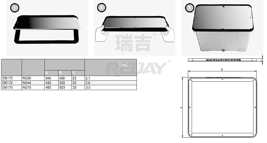 Hydraulic Oil Fuel Tank Seal Corrosion Resistant REIJAY