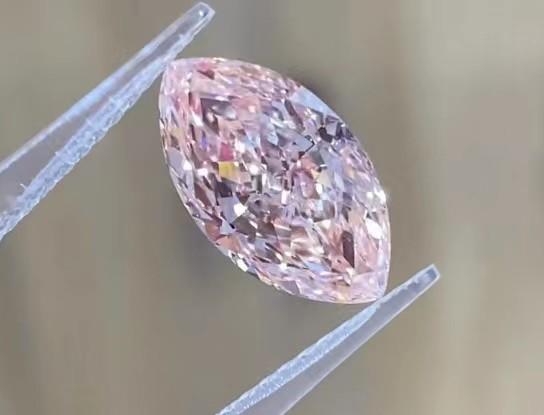Marquise Cut Laboratory Grown Diamonds Pink 1-1.7ct For Jewelry Decorations