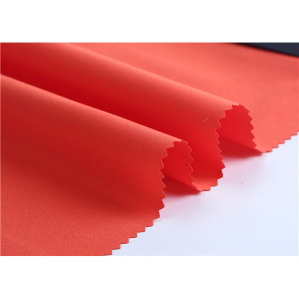 Cotton Feel 100% Polyester Water Resistant Cloth PU Coating Jacket Windbreaker Fabric