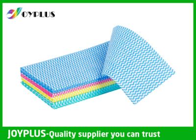 HN0310 Kitchen Non Woven Cleaning Cloths Chemical Free With Wave Pattern