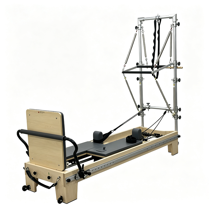 Maple Wood Compact Pilates Equipment Exercise Bench Multifunctional