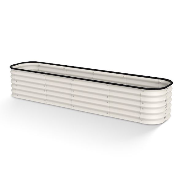 8*2*1.5 Ft Modular Galvanized Steel Oval Raised Garden Planter Bed For Flowers