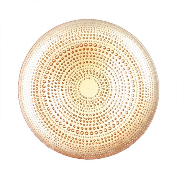 Wholesales ColorDecoration Glass Charger Plate with Electroplating and Spraying color