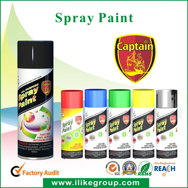 Aeropak Automotive Aerosol Spray Paint , Fast Dry Acrylic Spray Paint For Wood