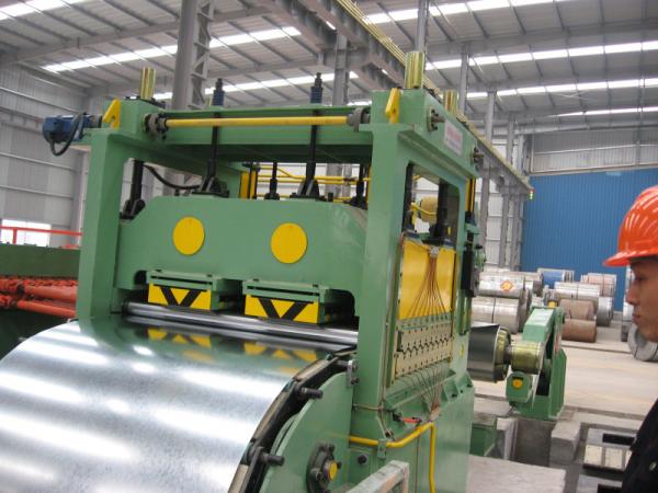 High speed 11Kw Power 0.25-1.2mm Thickness  Steel Slitting Lines Hydraulic Decoiler