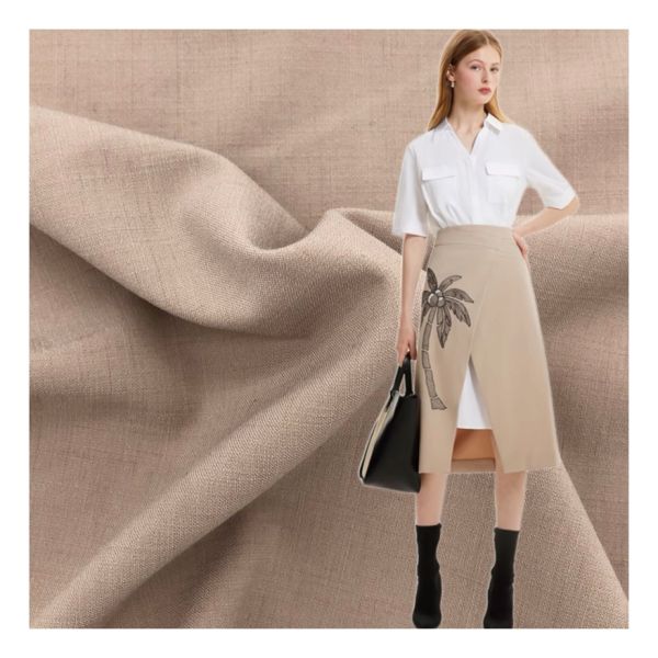 Wholesale 260gsm Fashion Textile Fabric 45% Polyester 7% Nylon 44% Rayon 4% Spandex Woven for Jackets Dresses Garments for