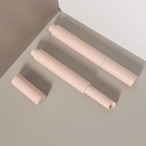 Cylindrical Bevel Bottom Button Lipstick Tube Lip Glaze Tube Container Press Type Lipstick Tube Packaging Material
