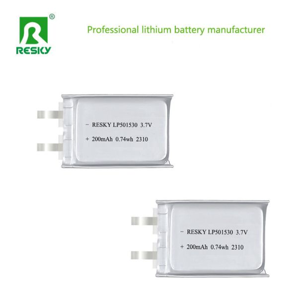 Lifepo4 Batteries 501530 200mAh 3.7v Small Rechargeable Power Lipo Li-polymer Battery Cell