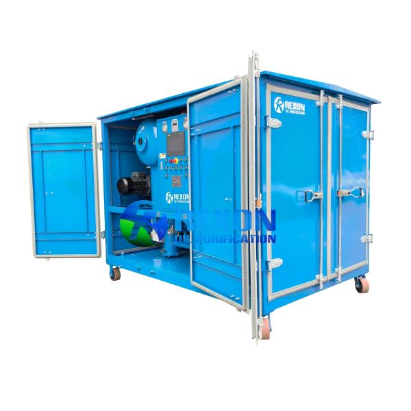Customised Fully Automatic Transformer Oil Purifier Plant, Weatherproof Design with Nitrogen Gas Tanks Attached