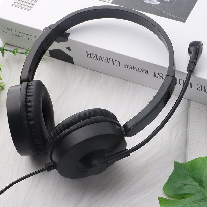 JTY- K3 Head mounted wired headphones with microphone and wired control USB/Type-C/3.5mm multi interface online course learning, customer service, computer headset support OEM/ODM customized products