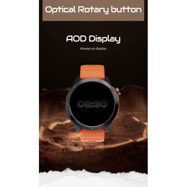 MG03 GPS Smart Watch with AMOLED Display and Bluetooth Calling for Men