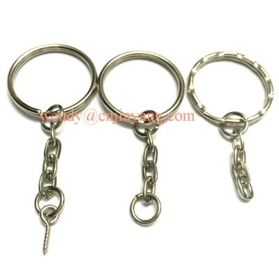 jiayang custom length and types  silver flower key chain link with screws