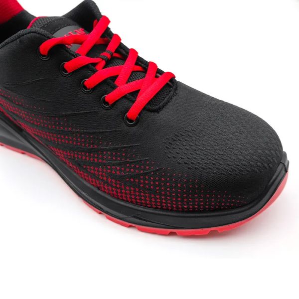 Chaussures de sécurité de construction avec orteil en acier / chaussures de sécurité respirantes Flyknit