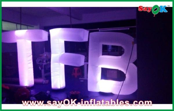 Letras infláveis de pano inflável gigante colorido de Oxford da letra