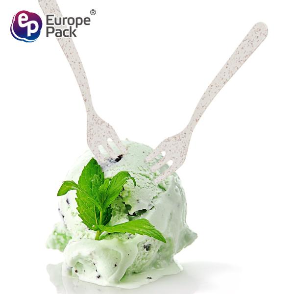 New arrival disposable biodegradable 3.7 cute wheat straw fork