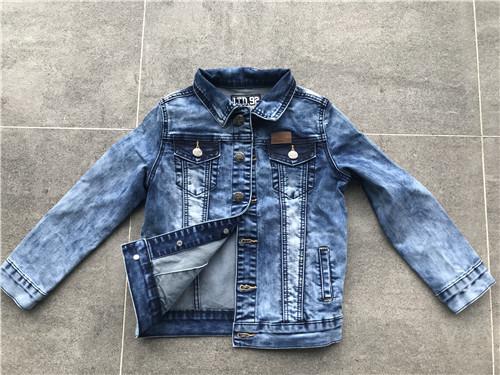 LTD Kids Denim Jacket Mottle Wash Button Through Boys Denim Jacket TW78757 TW79223