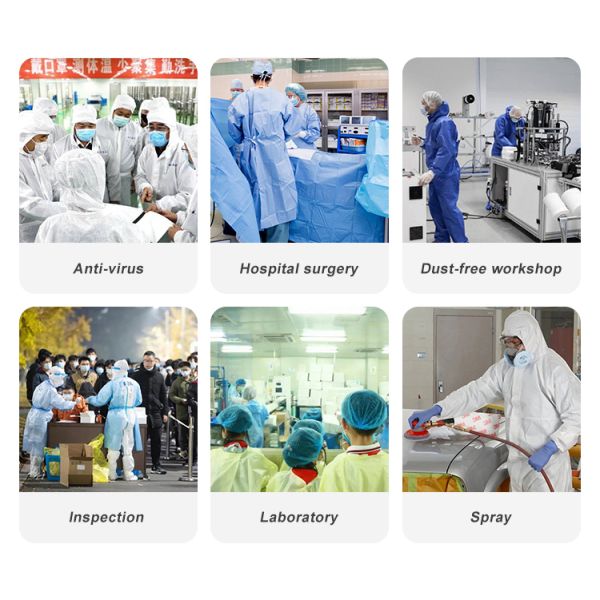 Spunbound Nonwoven Disposable Patient Gowns CE FDA Approved