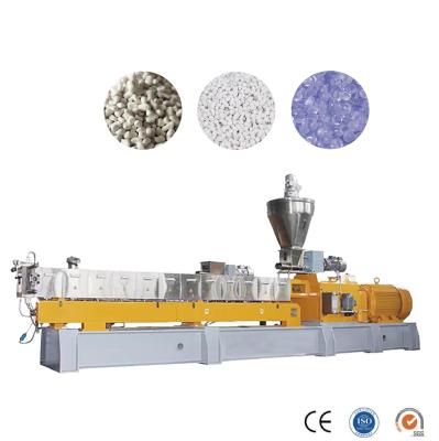 Máquina de preenchimento de Masterbatch ABS, extrusora de parafuso duplo, granulador, controle PLC