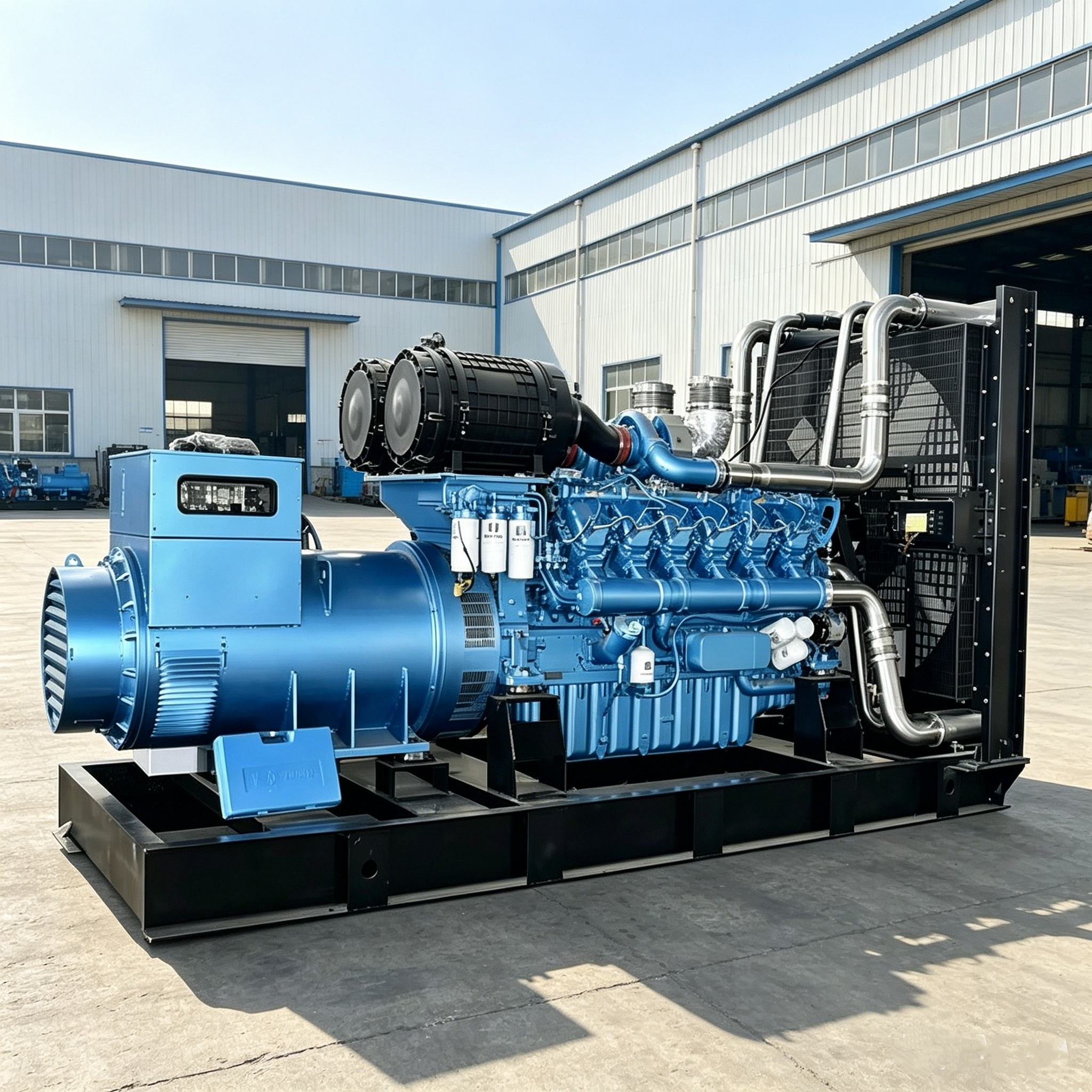 Electric Start WEICHAI Generator Set with Water-cooled Cooling System and 10kW to 2000kW Power Output