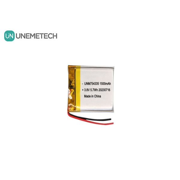4.35V High Voltage LiPo Batteries 754335 3.8V 1400mAh Rechargeable Polymer