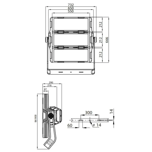High Mast Light For Stadium Football Pitches Sport Field Tennis Court Golf Course Wharf Horsing