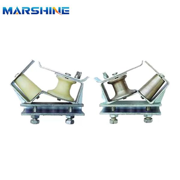 Aluminum Cable Nylon Wheel Skyward Corner Stringing Pulley Block with 5kn Rated Load