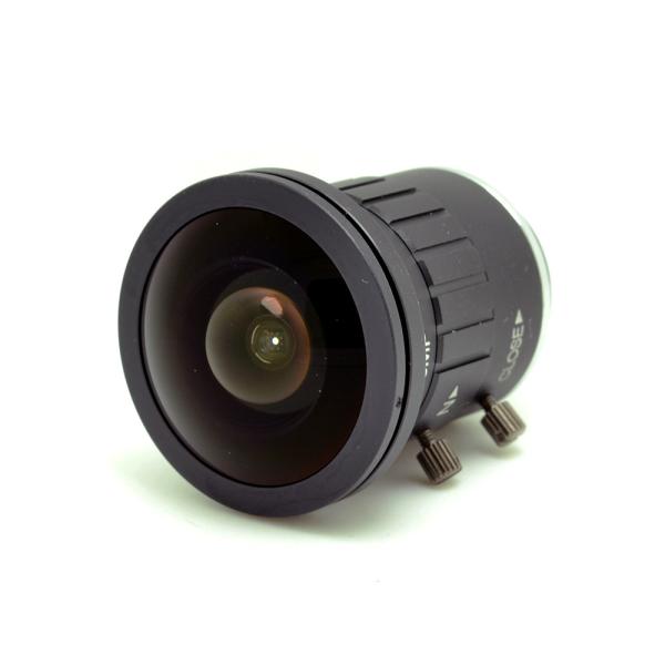 2.5mm 4K 8MP 2/3 F1.6 IR Fisheye Wide Angle View CS Mount Mono-focal CCTV Lens Auto Iris 8 Megapixel for CCTV 4K Camera
