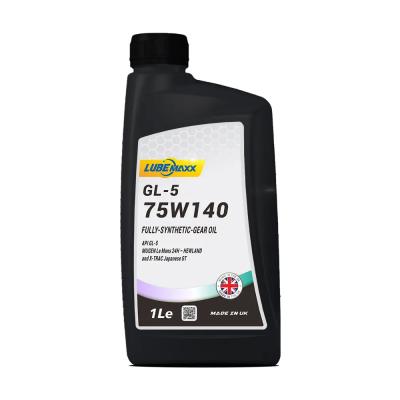 75W-140 Fully Synthetic Gear Oil For Heavy Duty Gearboxes API GL-5 GL-4