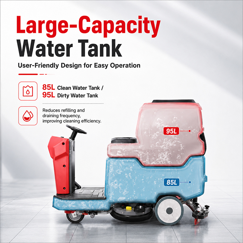 Hotsale Automatic Micro Driving Ride on Floor Scrubber Machine Concrete Warehouse Mop Cleaning Machine