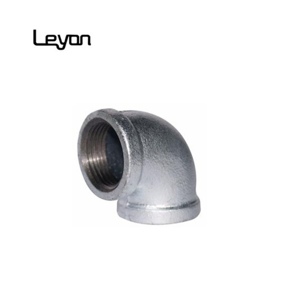 NPT Threaded Plumbing Malleable Iron 90 Elbow Pipe Fitting / Galvanized Pipe Elbows
