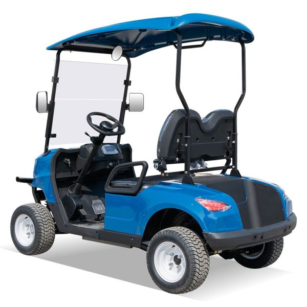 Foldable Ev 2 Seat Classic Vintage Golf Carts With Mirrors And Bed Enclosed 72V Trolley