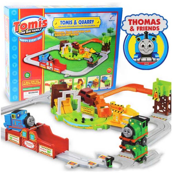 Thomas electric train track train suit quarry on the 1st electric toys for children