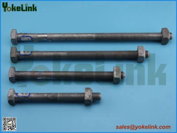 ASTM A153 Oval eye bolt with square nut