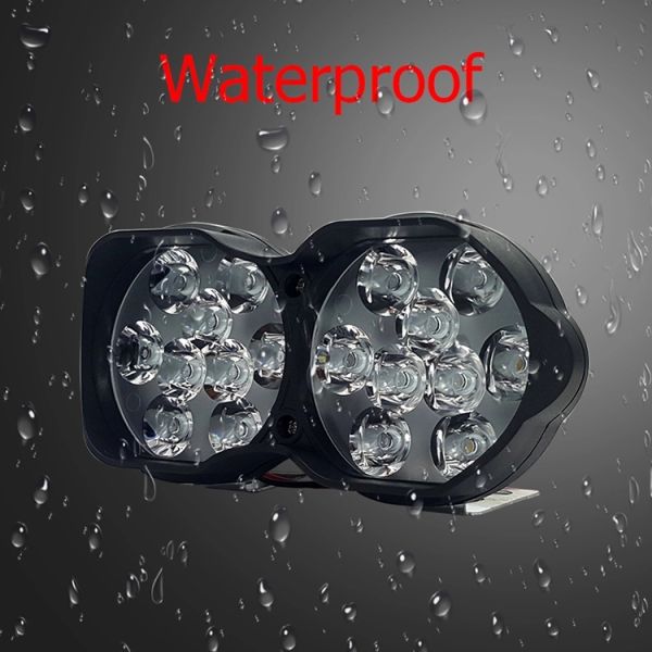 12V 24V 18Led Spot White 3030 Motorcycle Auxiliary Lights