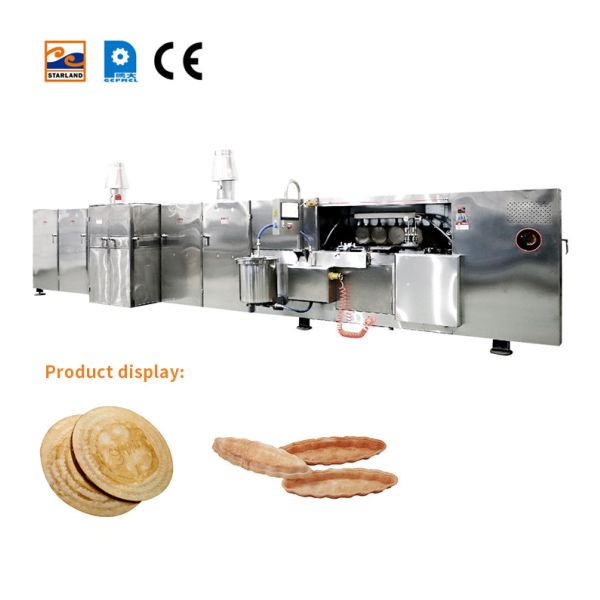Custom Automatic Wafer Production Line 35 Pieces 5 Meters Long Baking Tray