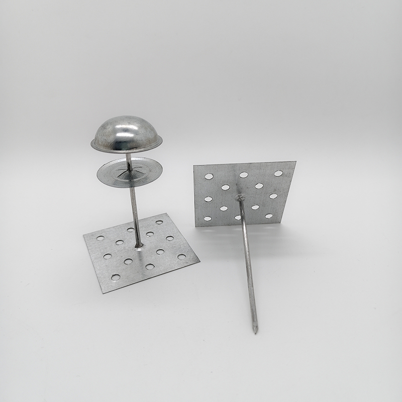 Galvanized Perforated Insulation Hangers with 50mm Base for Corrosion Resistant External Wall Insulation