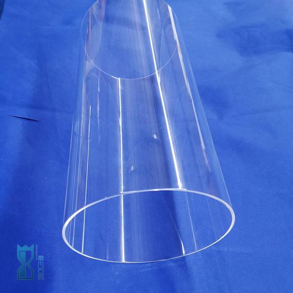 O cilindro resistente ao calor do vidro de quartzo fundiu os tubos de quartzo transparente de silicone